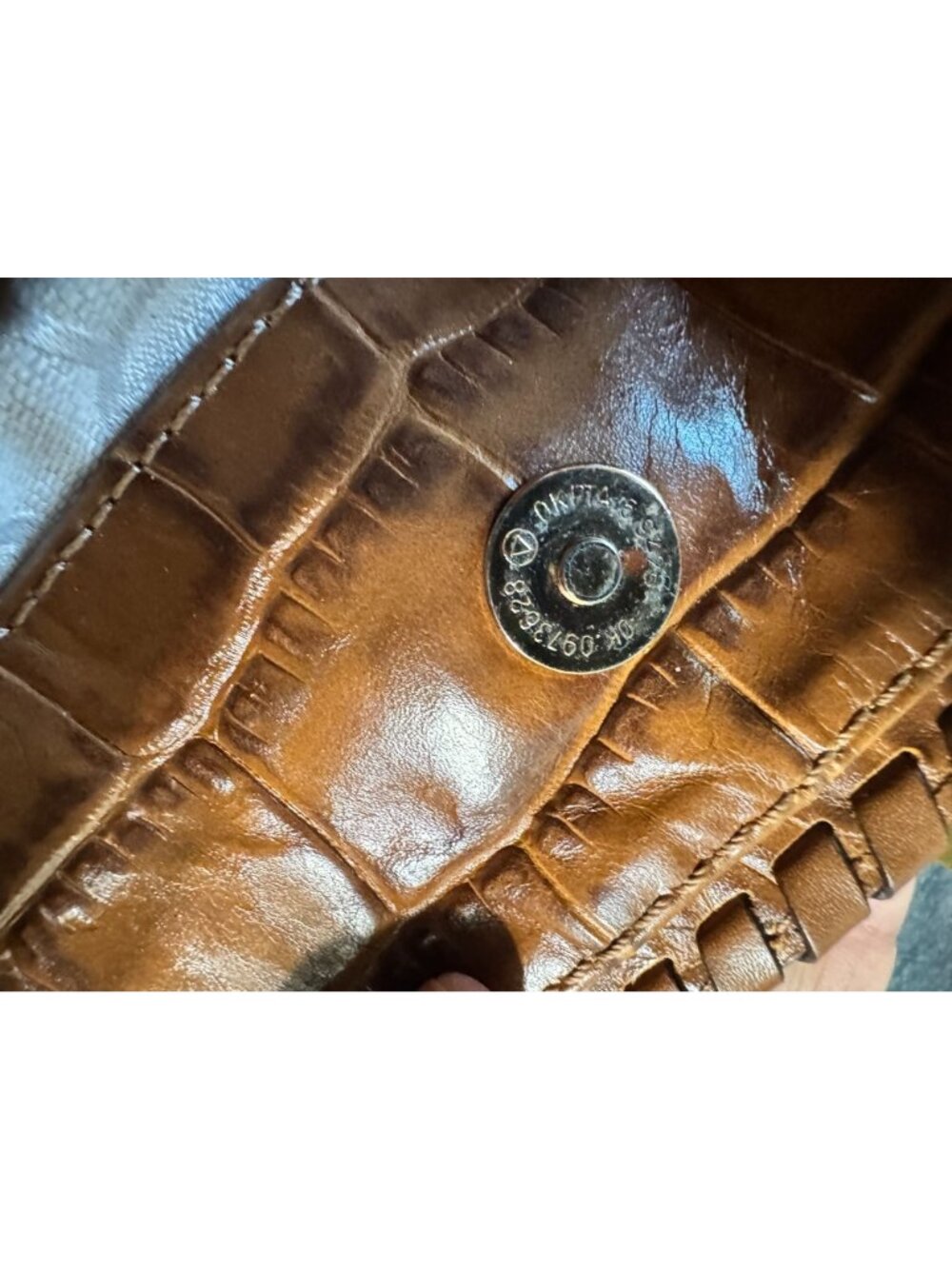 Michael Kors Hamilton Whipped Zebra Canvas Satchel Brown Leather Shoulder Bag - Picture 8 of 13